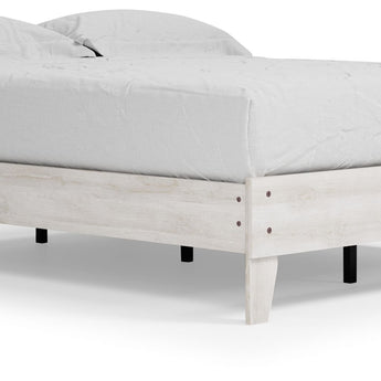 Shawburn - Queen Platform Bed - Whitewash