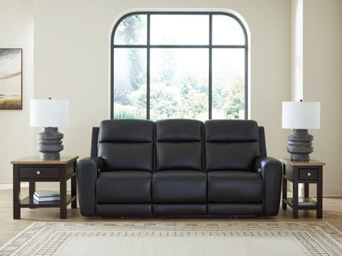 5Z-Comfort - Power Reclining Sofa With Adjustable Headrest - Onyx
