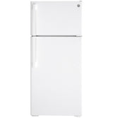 GE 16.6 Top Mount Refrigerator, White - GTS17DTNRWW