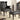 Roberts - Upholstered Wingback Chair And Ottoman Set - Black