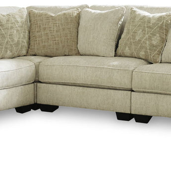 Rawcliffe - Left Arm Facing Sofa 4 Pc Sectional - Parchment