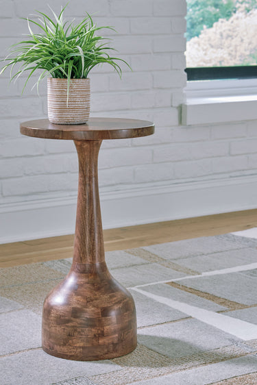 Joville - Accent Table - Medium Brown