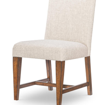 Fenmore - Upholstered Side Chair (Set of 2) - Mocha And Distressed Cherry