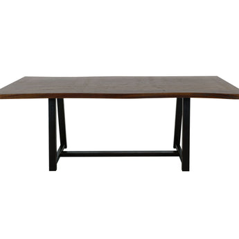 Walnut - Trestle Dining Table - Walnut Brown