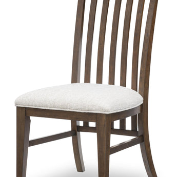 Langley - Slat Back Side Chair (Set of 2) - Fawn / Linen