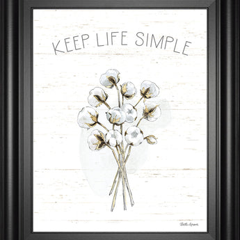 Farmhouse Cotton IV By Beth Grove - Framed Print Wall Art - White