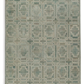 Jossland - 8' x 10' Rug - Green / Iory