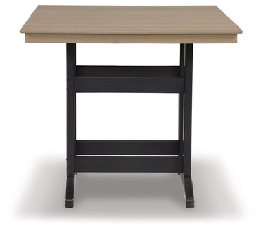 Fairen Trail - Mostrador cuadrado TBL con Umb OPT - Negro/Madera flotante