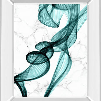 Teal Ribbons II By Irena Orlov - Light Blue
