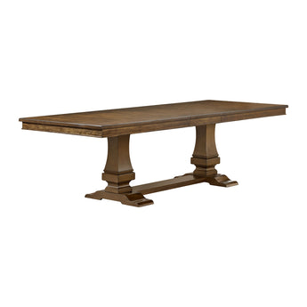 Phillipe - Mesa de comedor con hojas de 45 cm - Cerezo