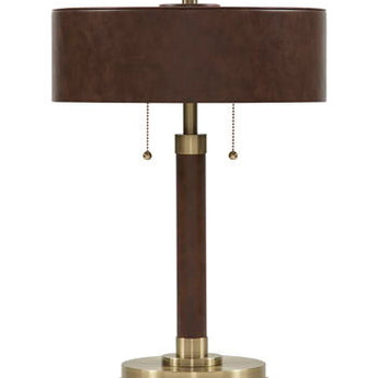 Arcmond - Metal Table Lamp - Brown / Gold Finish