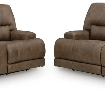 Beckley Place - 2 Pc. - Power Reclining Sofa And Loveseat - Earth