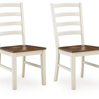 Brinfern - Dining Room Side Chair (Set of 2) - Brown / Antique White