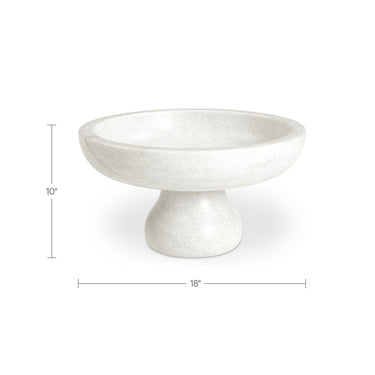 Palermo - Pedestal Bowl - White