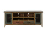 Antique TV Stand with Drawers - detail