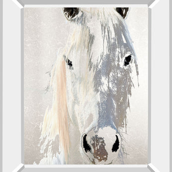 Sage By Marvin Pelkey - Mirror Framed Print Wall Art - Gray