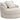 Cuddle Plush - Arctic - Oversized Swivel Accent Chair