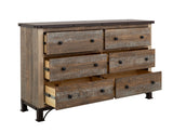 Antique Dresser With 6 Drawers Multicolor - image 4 of 4