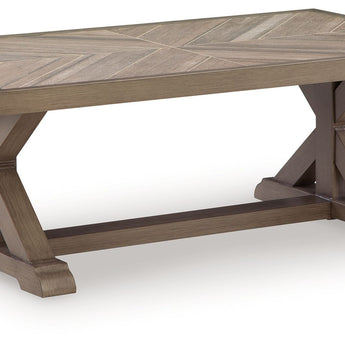Laguna Heights - Mesa de cóctel rectangular - Beige