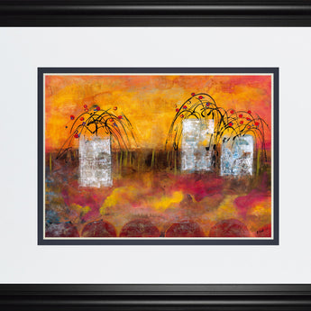 Old Boxes IV By Elliot - Framed Print Wall Art - Orange