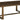 Balintmore - Acabado marrón / dorado - Mesa de cóctel rectangular