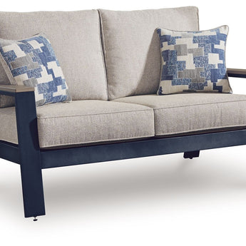 East Beach - Loveseat With Cushion - Blue