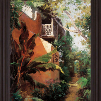 Terracotta Gardenway - 28" x 34" Framed Wall Art - Green