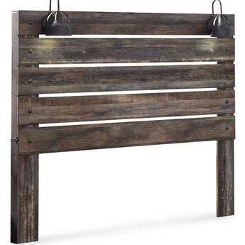Drystan - King Panel Headboard - Brown / Beige