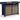 East Beach - Rectangular Bar Table With Fire Pit - Blue