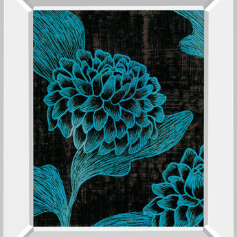 Boudoir II By Maja - Mirror Framed Print Wall Art - Blue