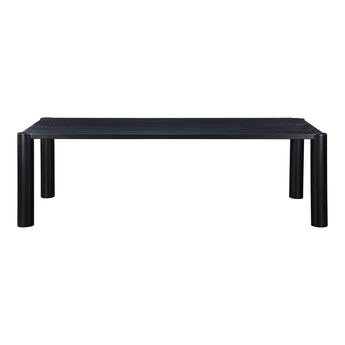 Post - Large Dining Table - Black Oak