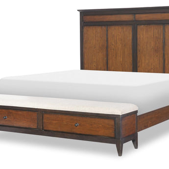 Fenmore - Complete Panel Bed With Storage Bench