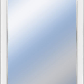 34x40 Decorative Framed Wall Mirror By Classy Art Mirror - White
