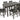 Caitbrook - Rect Drm Counter Table Set (Set of 7) - Gray