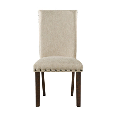 Jax - Silla auxiliar tapizada (juego de 2) - Crema