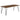 Neve - Mesa de comedor de borde natural - Sheesham gris