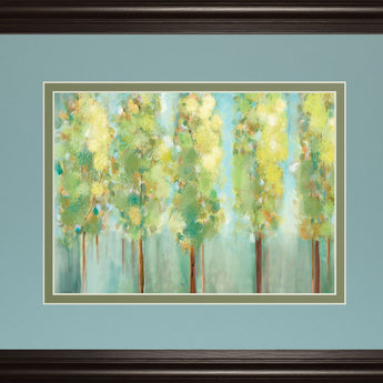 Turnwood By Susan Jill - Framed Print Wall Art - Green