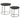 Loannis - Mesa nido redonda de 2 piezas de madera de mango - Negro mate