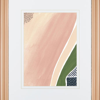 34x40 Simple Marks II By Regina Moore - Pink