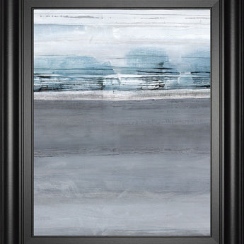 Snowy Tracks By Sims - Framed Print Wall Art - Dark Gray