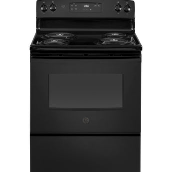 GE 30" Freestanding Electric Range, Black - JBS360DMBB