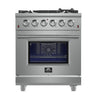 Forno 30" Pro-Style Gas Range, S.S. - FFSGS6239-30