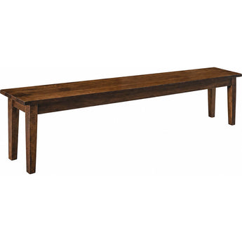 Maple Solid Top Bench - 12" x 72"
