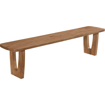 Modern Maple Harper Solid Top Bench