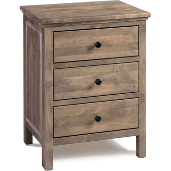 Heritage 3 Drawer Wide Nightstand