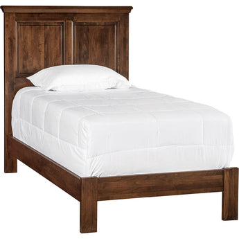 Heritage Raised Panel Twin Bed - Low Footboard