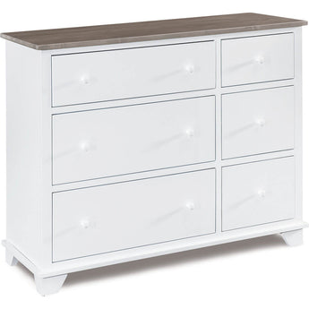 Portland 6 Drawer Combo Dresser