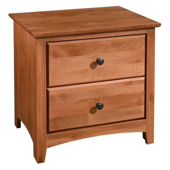 Shaker 2 Drawer Wide Nightstand