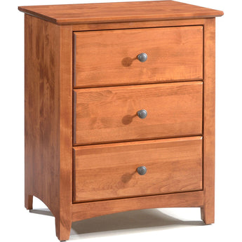 Shaker 3 Drawer Wide Nightstand