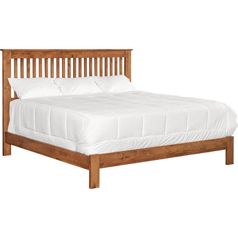 Shaker Slat King Bed - Low Footboard